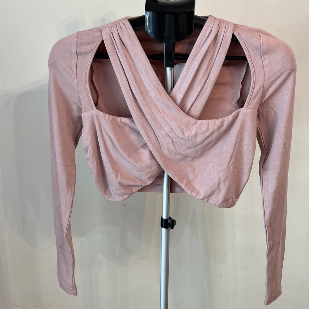 NWT Elodie Front Wrap Crop Top